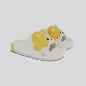 Free Shipping Corgi-Style WomenS Summer Sandals Featuring A Soft Sole Non-Slip Design Breathable Material Wear Resistance And A Cute Cartoon Design Suitable For Bathroom Use With A Thick EVA Sole Also Available For Men