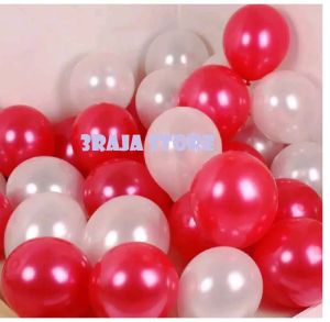 [100 PCS] BALON LATEX DOFF MERAH PUTIH / BALON KARET