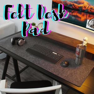 90 x 45 cm Minimalistic Non-Slip Protector Felt Desk Pad Extended Mouse Keyboard Laptop Gaming Mat