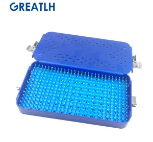 GREATLH Dental Tools Sterilization Tray Sterilization Box Case Ophthalmic Eye Instrument Instruments Disinfection Box Organizer Box