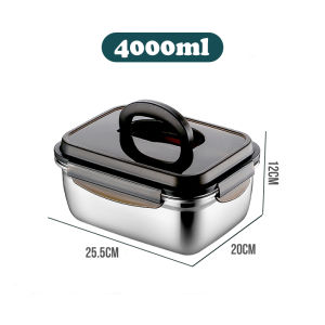 kokepope Stainless Steel Airtight Food Storage Container Large Meal Prep Storage Box