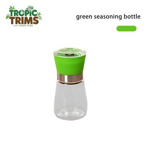 Tropic Trims Manual Salt and Pepper Grinder Colorful Mixed Seasoning Storage Jar