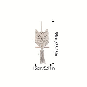 1PC Home Owl Macrame Tapestry Wall Hanging for Bedroom Living Room Decor Unique Design and Benefits for Home Decoration Dorm and Relaxation in Modern Spaces