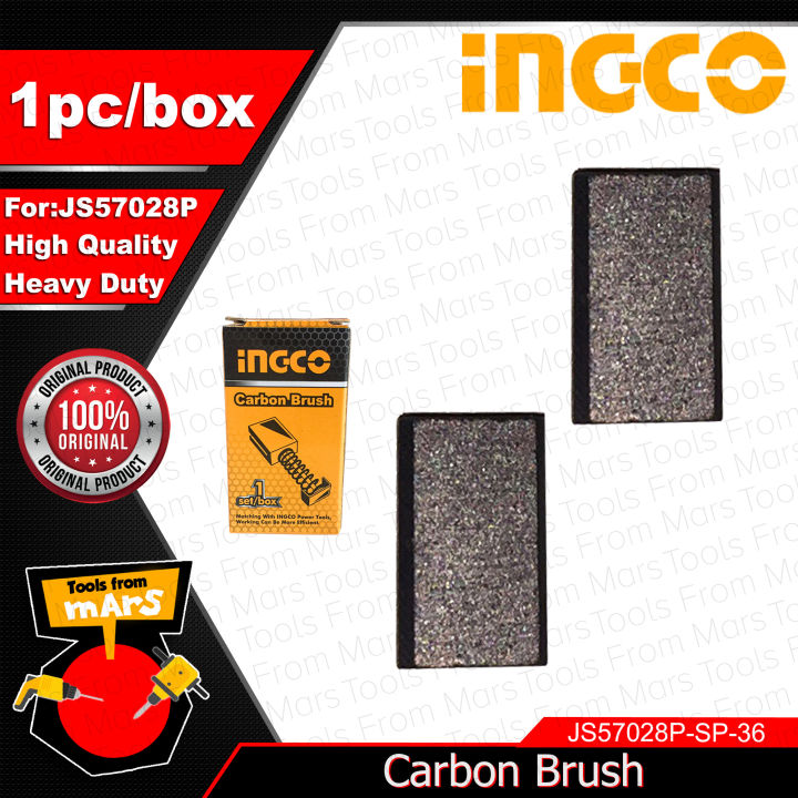 INGCO 2PCS/SET Carbon Brush for Circular Saw / Cut-Off Saw / Electric