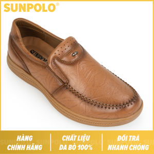 Giày nam da bò cao cấp SUNPOLO dự tiệc đi làm đi công tác CS5091