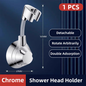 360° Rotating Bathroom Shower Head Bracket Adjustable Shower Head Bracket Handheld Shower Head Bracket Wall-Mounted