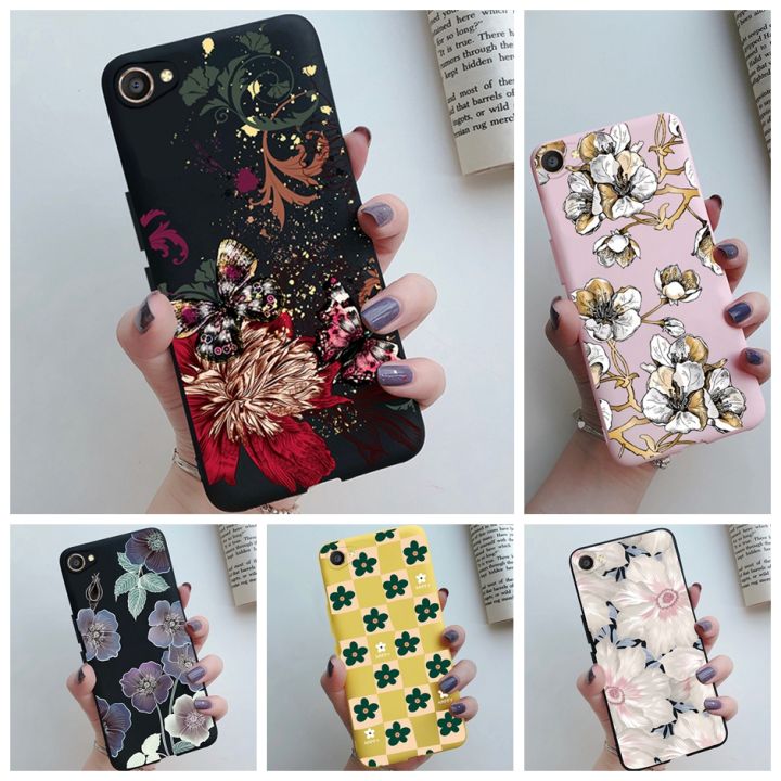 Phone Case For Vivo Y66 Y67 V5 V5s V5Lite Cover For Vivo V5 Lite 1609 Case  Silicone Soft Protective Bumper for Vivo Y65 Colorful Flower Painted Casing 