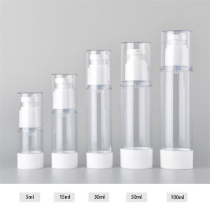 1pcs Portable Vacuum Spray Bottle High-End Vacuum Pressure Bottle Reusable Transparent Travel Accessories