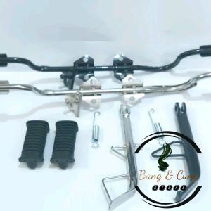 B&C - Step Postep Bastep Barstep Footstep Pijakan Kaki Depan Honda SUPRA X SUPRA FIT LAMA 100cc Fullset Set Standar Standart 1 Jagang Jagrak Samping Supra x Lama Tebal Murah