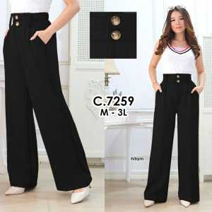 Kulot Scuba Kancing/Celana Kulot Scuba Saku Kiri Kanan/Kulot Scuba Premium Model Terbaru By Adis Fashion