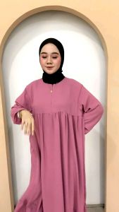 Gamis Flow Dress Rampel Crinkel: Pakaian Nyaman & Tren Terkini