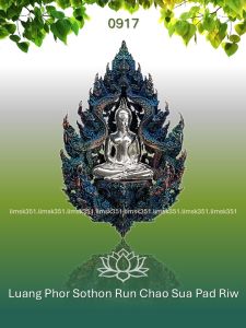 0917 Thailand Buddha Amulet 泰国佛牌. Luang Phor Sothon Run Chao Sua Pad Riw. Wat Tham Khao Cha Ang. BE2565.