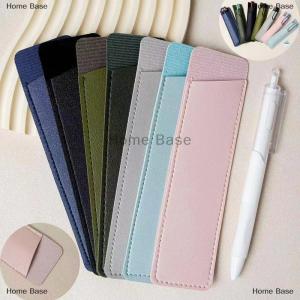 [COD] Home Base ฝาครอบป้องกันปากกาทำจากหนัง PU เคสปากกากระเป๋าใส่ปากกากระเป๋าปากกาเครื่องเขียนของใช้ในโรงเรียน