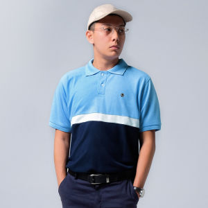 ORCA Semi Kemeja Sportique Style Polo Blue