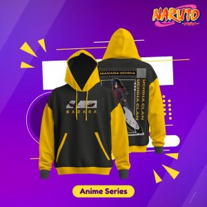 Hoodie Jumper HSCLO Madara Uchiha Anime Manga Naruto Pullover Sweatshirt Bahan Fleece Ukuran Jumbo Big Size XS S M L XL XXL 3XL 4XL 5XL