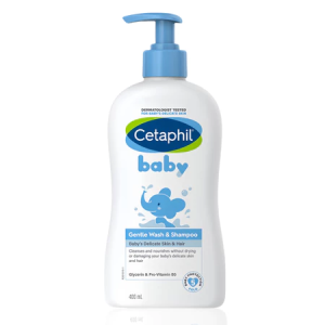[SG Local Stock] Cetaphil Baby Moisturizing Daily Care Lotion Calendula Wash & Shampoo Bath & Wash 400ml BabyCare