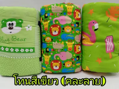 ที่นอนเด็กอนุบาลมีหมอนหนุน เบาะเด็กแบบพกพาสะดวก มีสายหิ้ว ที่นอนเด็ก Super soft นิ่ม สีสันสดใส จัดเก็บง่าย สินค้าพร้อมส่งเก็บเงินปลายทาง