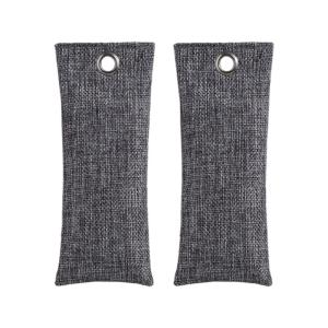 Pack of 2 Bamboos Charcoal Shoe Deodorizers for Odor Elimination in Footwear Gym Bags & Closets with Natural Air Purifying