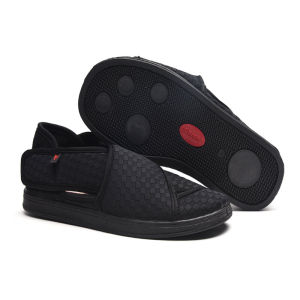 S&SENG รองเท้าแตะสำหรับผู้ป่วยโรคเบาหวานในฤดูร้อนของผู้หญิงพื้นรองเท้าโฟมยางกว้างปรับความกว้างได้ใส่สบายลดอาการบวมน้ำบวม