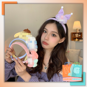 Harga Grosir - Bandana Kartun Lucu / Head Band Dewasa Anak Aksesoris Rambut / Bando Boneka Karakter