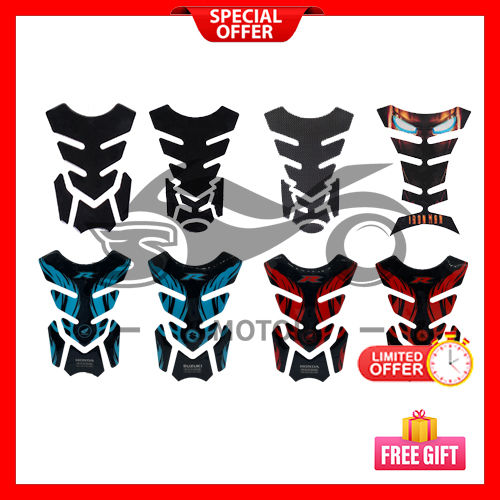 Oil Gas Fuel Tank Pad Protector Motorbike Stickers Tangki Minyak