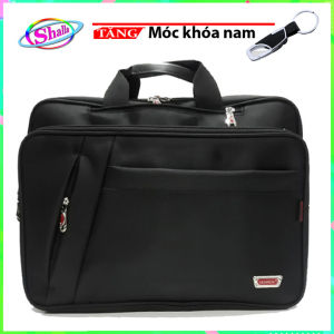 cặp đa năng-đeo-xách-balo đựng laptop A4(đen) Tặng móc khóa cao cấp {Mẫu Mới}