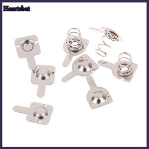 [Heartsbat] 10pair 9x9mm Replacement Metal Batteries Spring Contact Plate For AAA