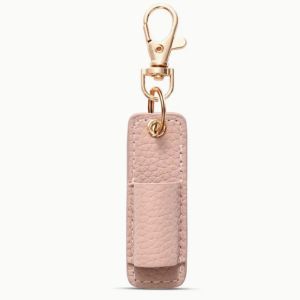 ANANAA with Keychain Pen Case Lanyard Pen Holder Necklace Style PU Leather Keychain Pendant Portable Durable Pen Clip