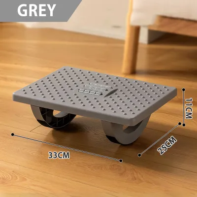 《 𝗖𝗢𝗠𝗙𝗢𝗥𝗧 𝗖𝗥𝗔𝗗𝗟𝗘 》180° Swing Foot Massage Stool Under Desk Non-Slip Roller Footrest Foot Pad 脚踏板 NWD