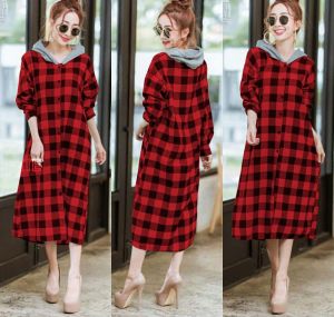 FEMMESHOPA- TUNIK WANITA / KEMEJA WANITA / KEMEJA TERABRU / DRESS MOTIF / TUNIK HODIE -FN HODIE RISA