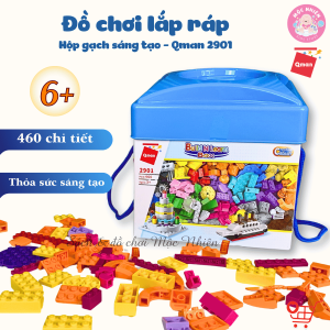 Đồ Chơi Lắp Ráp Xếp Hình Qman 2901 - Hộp Gạch Sáng Tạo Cơ Bản (460 Mảnh Ghép) - Mộc Nhiên