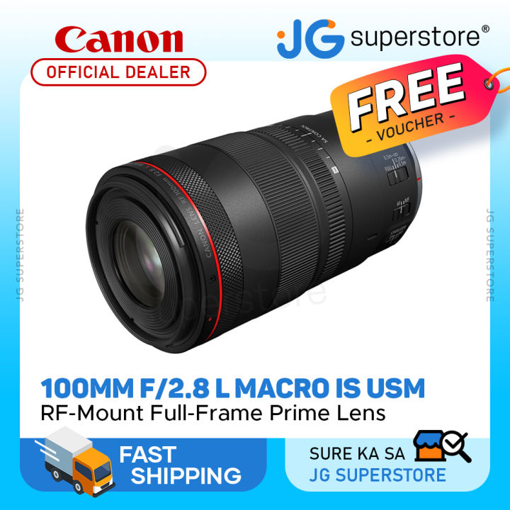 Canon RF 100mm L Macro IS USM Prime Lens with Full Frame