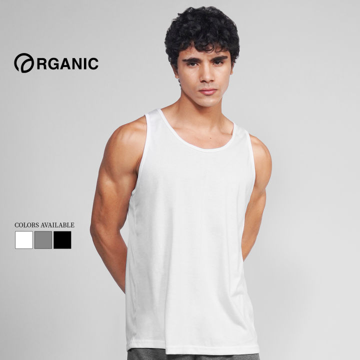 Organic Mens 100% Cotton Sando Plain Tank Top Collection Comfortable Tee  Casual Wear outfits for men shirt Daily outfit comfy breathable tees  fashion wears high quality Asian Size Top Shirts Item Sale