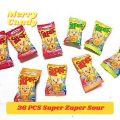 36-50 PCS Super Zuper Sour the Sweet Candy by Unifam. 