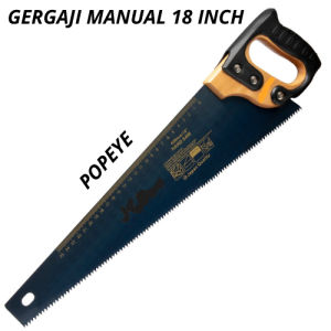 Popeye Gergaji Kayu Manual 18 inch Super Tajam Gagang handle Kayu Termurah bisa cod
