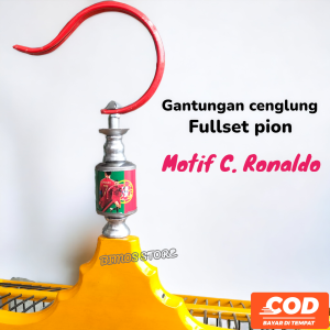 Gantungan Sangkar Burung Fullset Pion Stiker C.ronaldo Cantolan Sangkar Kosan Kotak Gantungan Burung