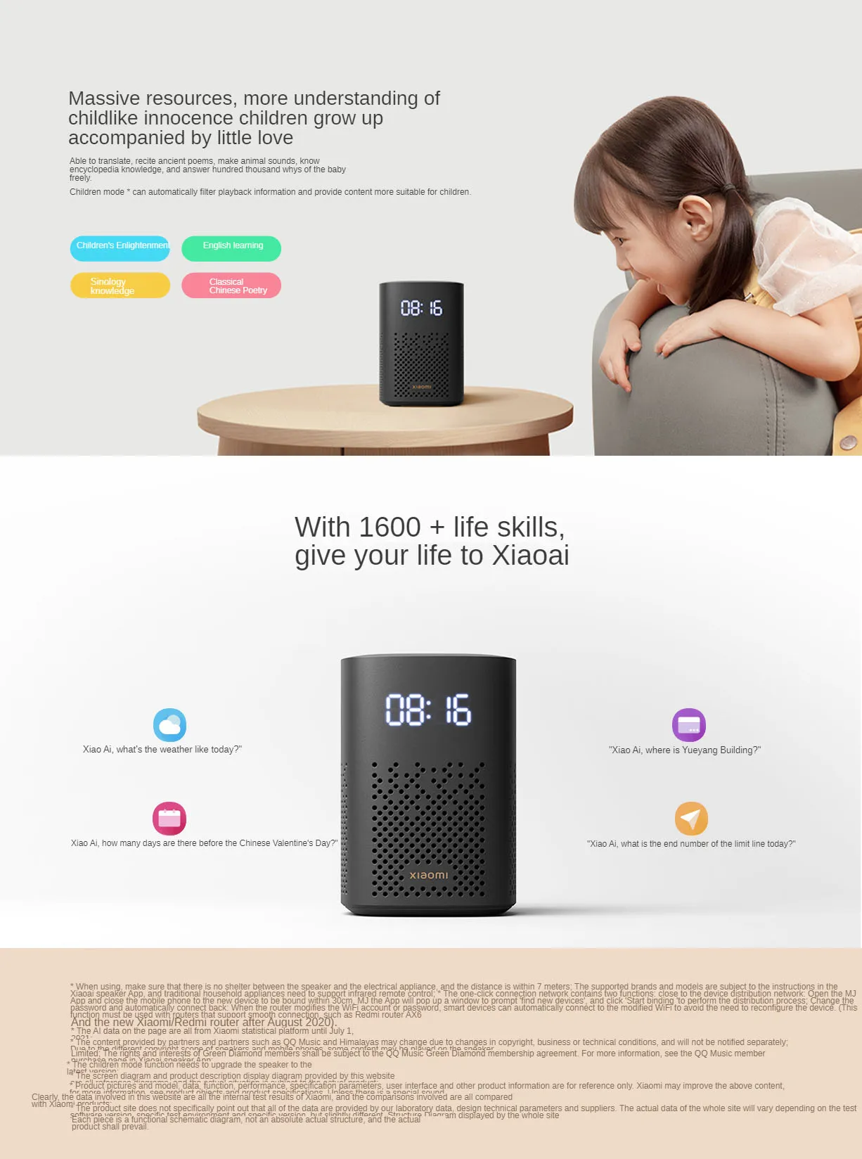 Gadgetoo Xiaomi Xiaoai Speaker Enhanced Edition With Led Digital Clock Ir Remote