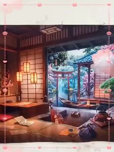 Ready stock sa local warehouseBeautiful Japanese-style therapeutic background fabric. Bedroom decoration fabric wall hanging fabric hanging fabric landscape woven fabric.
