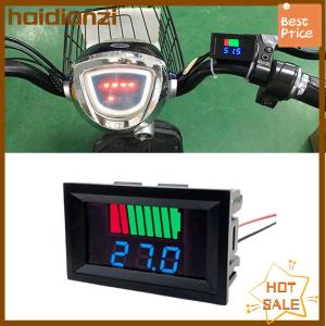 haidianzi เครื่องวัดระดับการชาร์จแบตเตอรี่รถยนต์12V 24V 36V 48V 60V เครื่องทดสอบความจุแบตเตอรี่ลิเธียมจอแสดงผลสีฟ้า