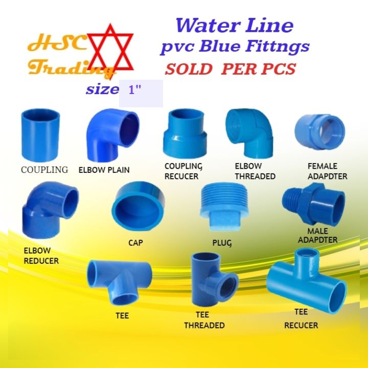 H-1328 Water Line/ PVC Blue Fittings inches Size (sold Per Piece