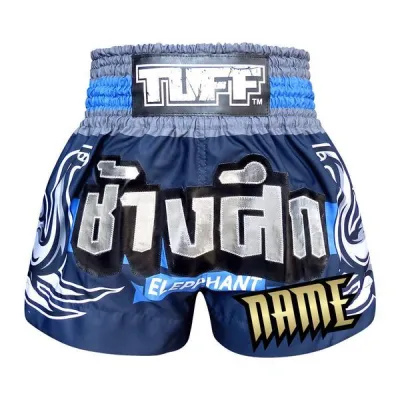 TUFF กางเกงมวยไทย Semi Custom เพิ่มชื่อได้ อักษรพิมพ์ใหญ่เท่านั้น งานแฮนด์เมด สั่งผลิต สินค้าพรีออเดอร์ 7-10 วัน/ Semi-Custom Muay Thai Shorts – Personalized Name Embroidery (Handmade Pre-Order 7-10 days)