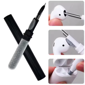 AKABEILA เคสหูฟัง Secure Lock with Cleaner Pen For AirPods 4th Pro 2 พร้อมแท่นชาร์จไร้สายแบบแม่เหล็ก กันกระแทก