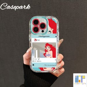 Casepark Mirror Phone Case For Vivo Y02s Y15A Y17 Y17S 4G Y20 Y21 Y22 Y50 Y95 Cartoon Beautiful Princess ins Style Clear Minimalist Advanced Mirror Phone Case Silicone Protective Cover
