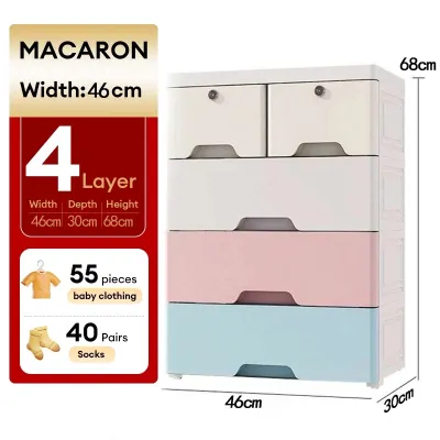 Durabox Cabinet Drawer Storage Cabinet Thickened Plastic Wardrobe Home Organizer Dust Multifunction Organizer For Clothes With Wheels
