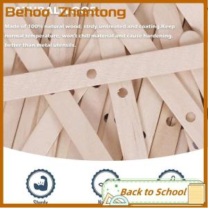 Behoo 50PCS Wooden Candle Wick Holders Candles Bars Holders for Candle Making