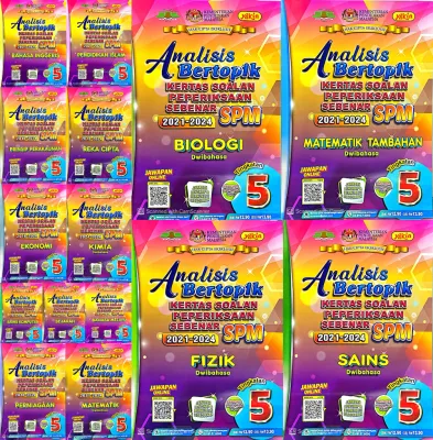 [YAKIN] ANALISIS BERTOPIK TING 5 KERTAS SOALAN PEPERIKSAAN SEBENAR SPM 2018-2024 & 2021-2024