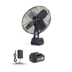 Tanzu 8 Inch Cordless Rechargeable Electric Fan Portable Fan Strong Wind Force Large Capacity Battery Portable Camping Tool Fan High Power Outdoor Desktop Cooling Fans Adjustable Cordless Fan
