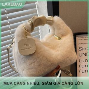 【LAKEBAO】 Phụ Nữ Sang Trọng Túi Xách Ruched Xử Lý Phụ Nữ Nhỏ Vai Túi Crossbody Giản Dị Tote Nửa Trăng Hobos Túi Mùa Đông