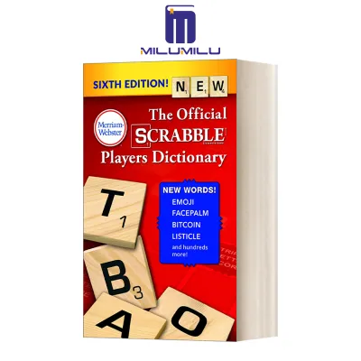 The Official SCRABBLE Players Dictionary 6th Edition Paperback by Merriam-Webster Original English books