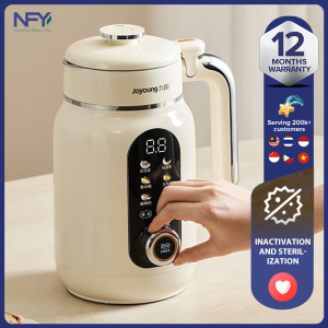 Joyoung 48dB เครื่องทำโยเกิร์ตถั่วเหลืองที่มีความเงียบมาก-22-Min การหมักอย่างรวดเร็ว99.9% การฆ่าเชื้อและอุณหภูมิสูงทำความสะอาดตัวเอง | 400-1000มล. ความจุที่ปรับได้หน้าจอสัมผัส LEDเริ่มล่าช้า | สำหรับเต้าหู้น้ำนมข้าวน้ำข้าวโพดและเครื่องดื่มสำหรับครอบคร